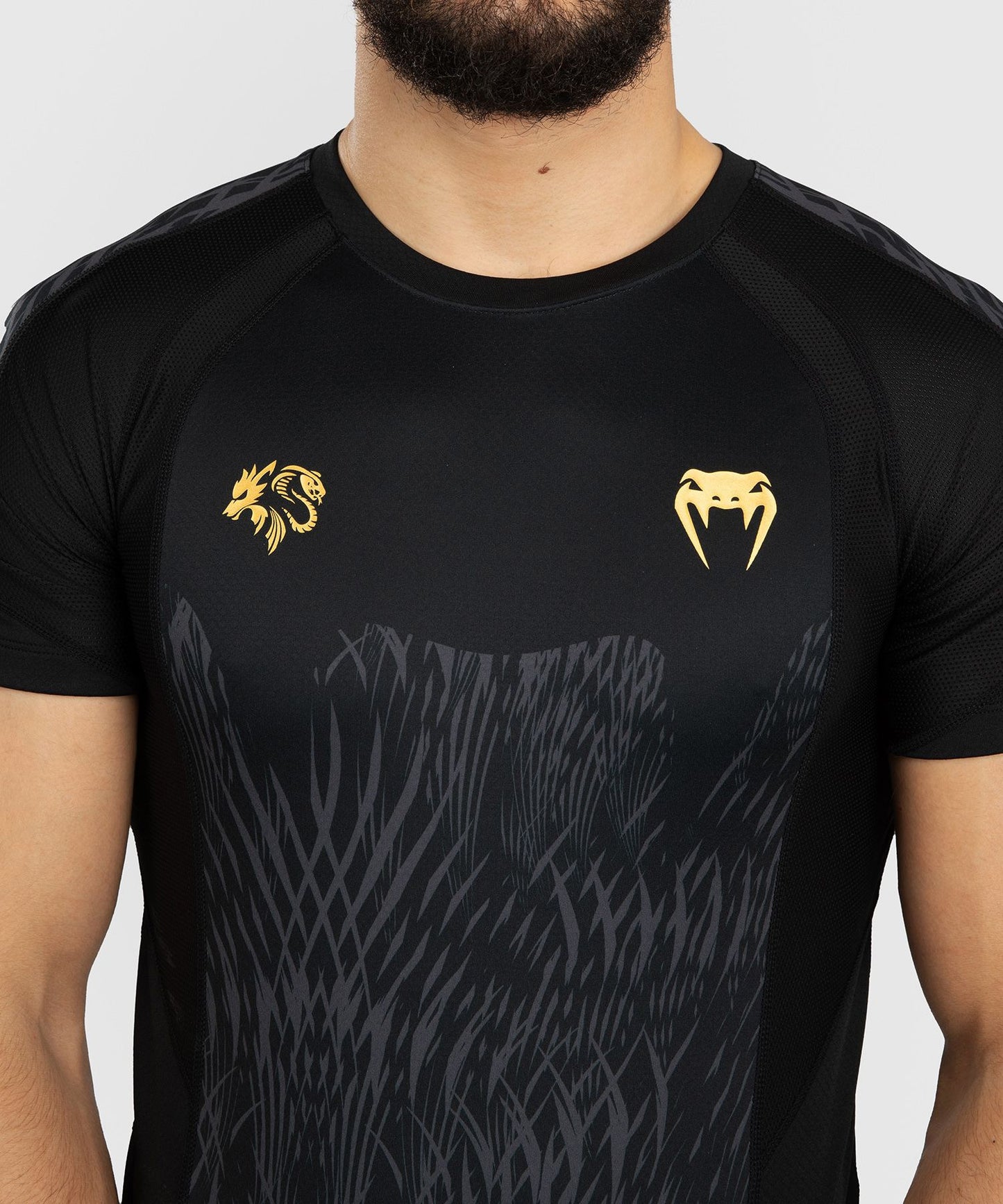 Venum x Chimaev Wild Borz Rash Guard Black/Grey - The Fight Club