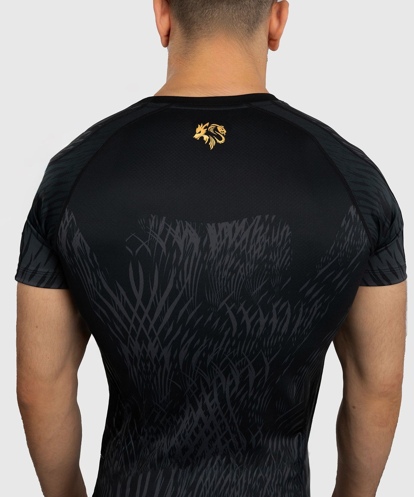 Venum x Chimaev Wild Borz Rash Guard Black/Grey - The Fight Club