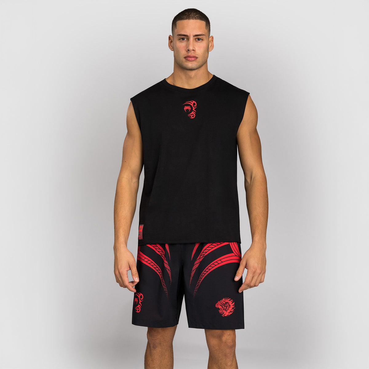 Venum x Mike Tyson Tiger Sleeveless T-Shirt Deep Black - The Fight Club