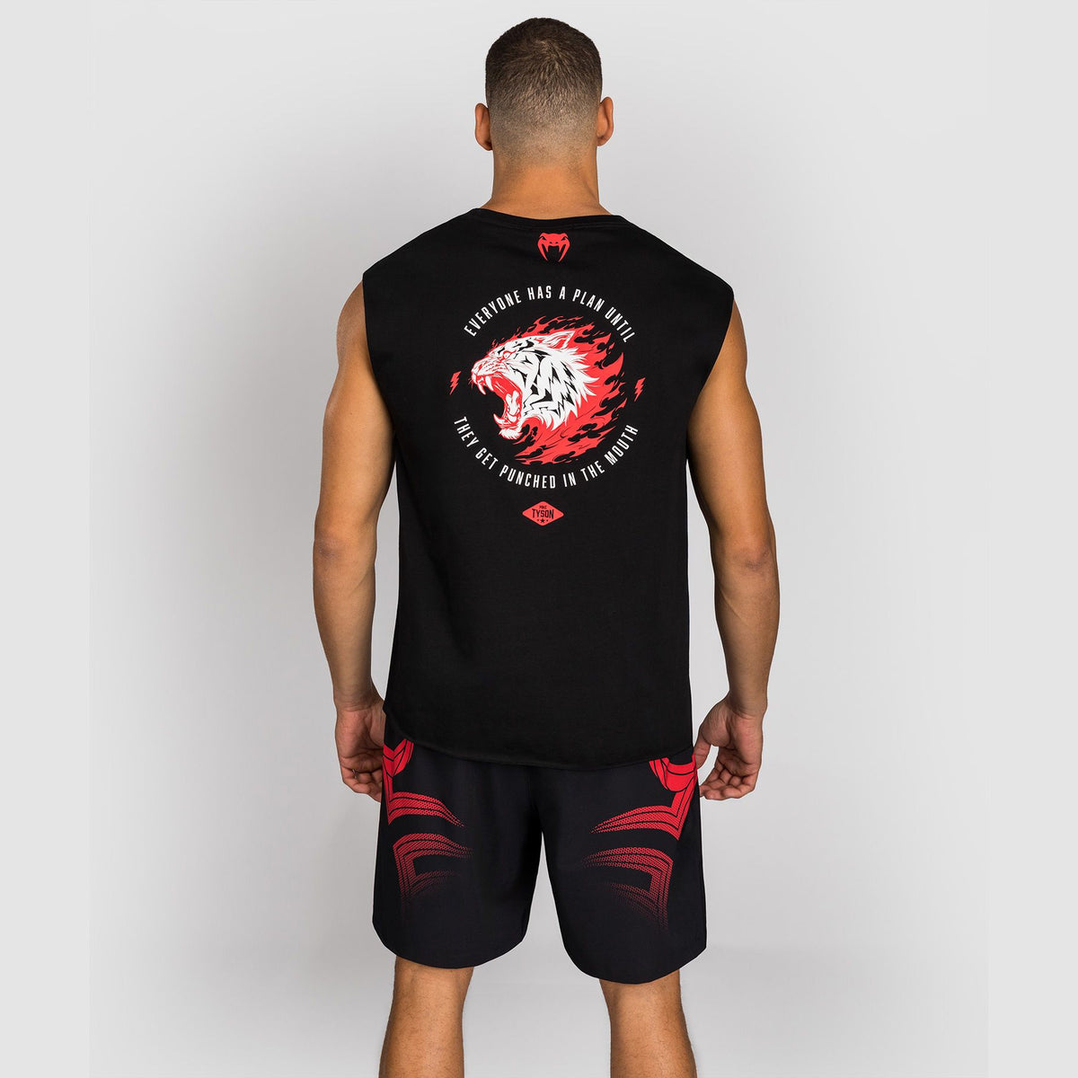 Venum x Mike Tyson Tiger Sleeveless T-Shirt Deep Black - The Fight Club