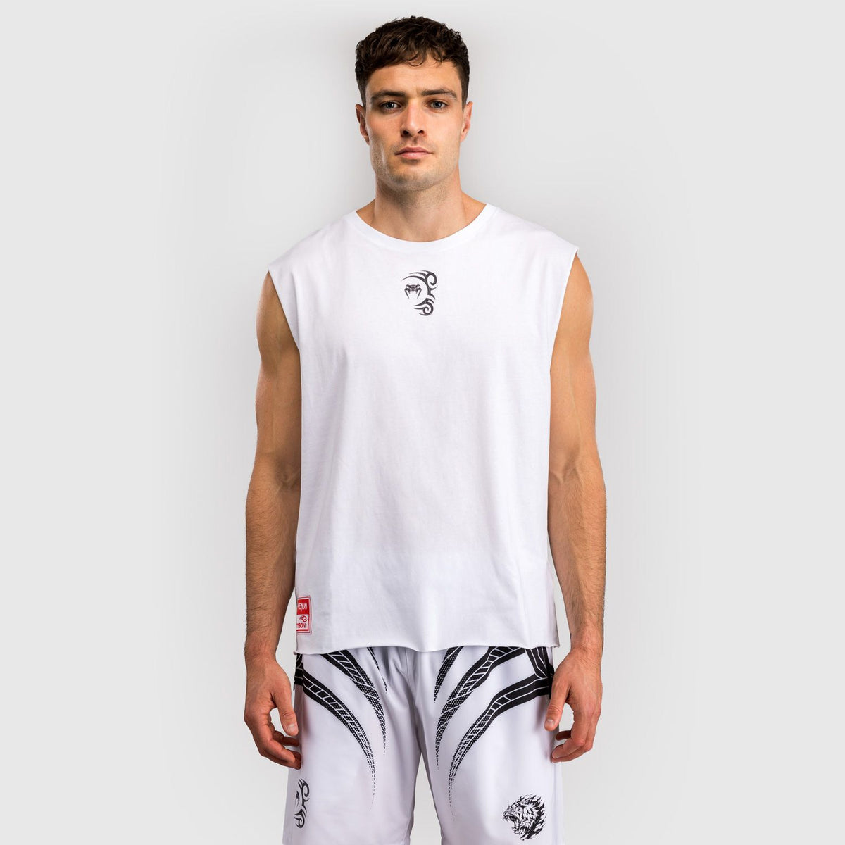 Venum x Mike Tyson Tiger Sleeveless T-Shirt Optical White - The Fight Club