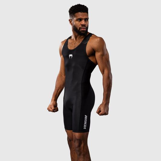 Venum Challenger Men's Wrestling Singlet Black - The Fight Club