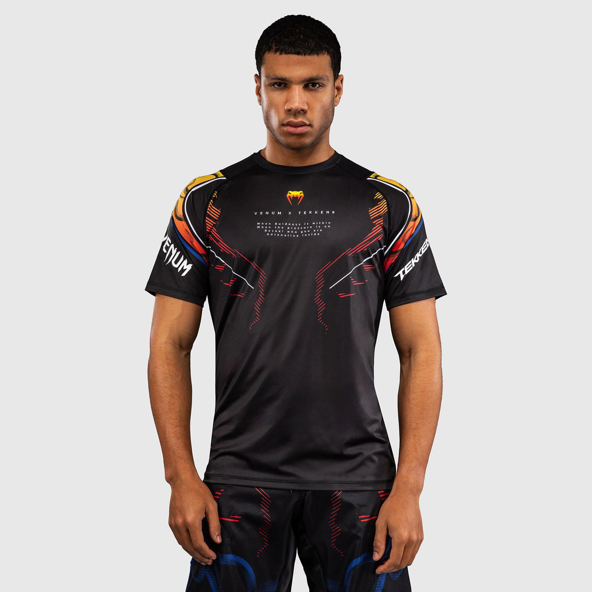 Venum x TEKKEN 8 Dry-Tech T-Shirt Yoshimitsu Black/Orange - The Fight Club