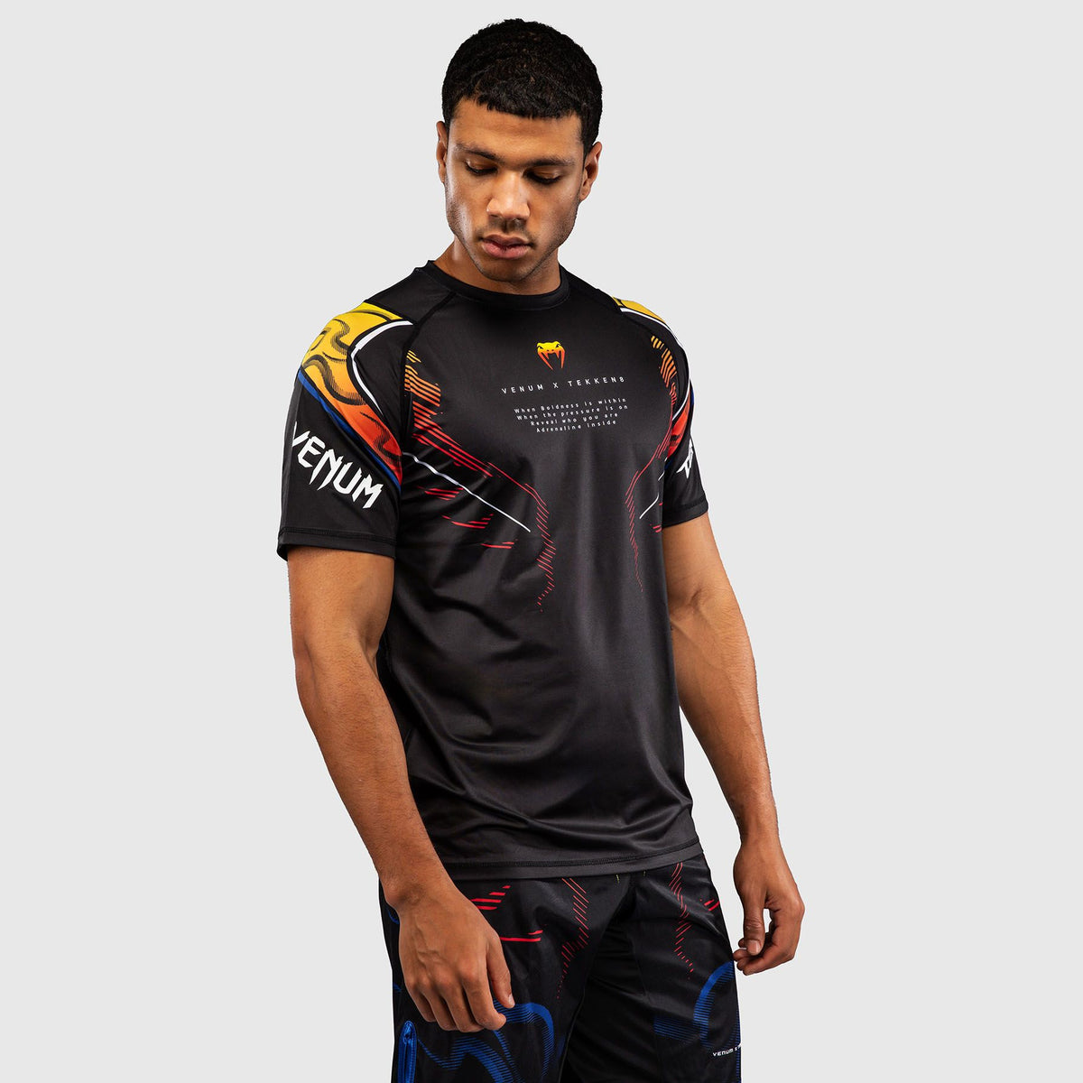 Venum x TEKKEN 8 Dry-Tech T-Shirt Yoshimitsu Black/Orange - The Fight Club