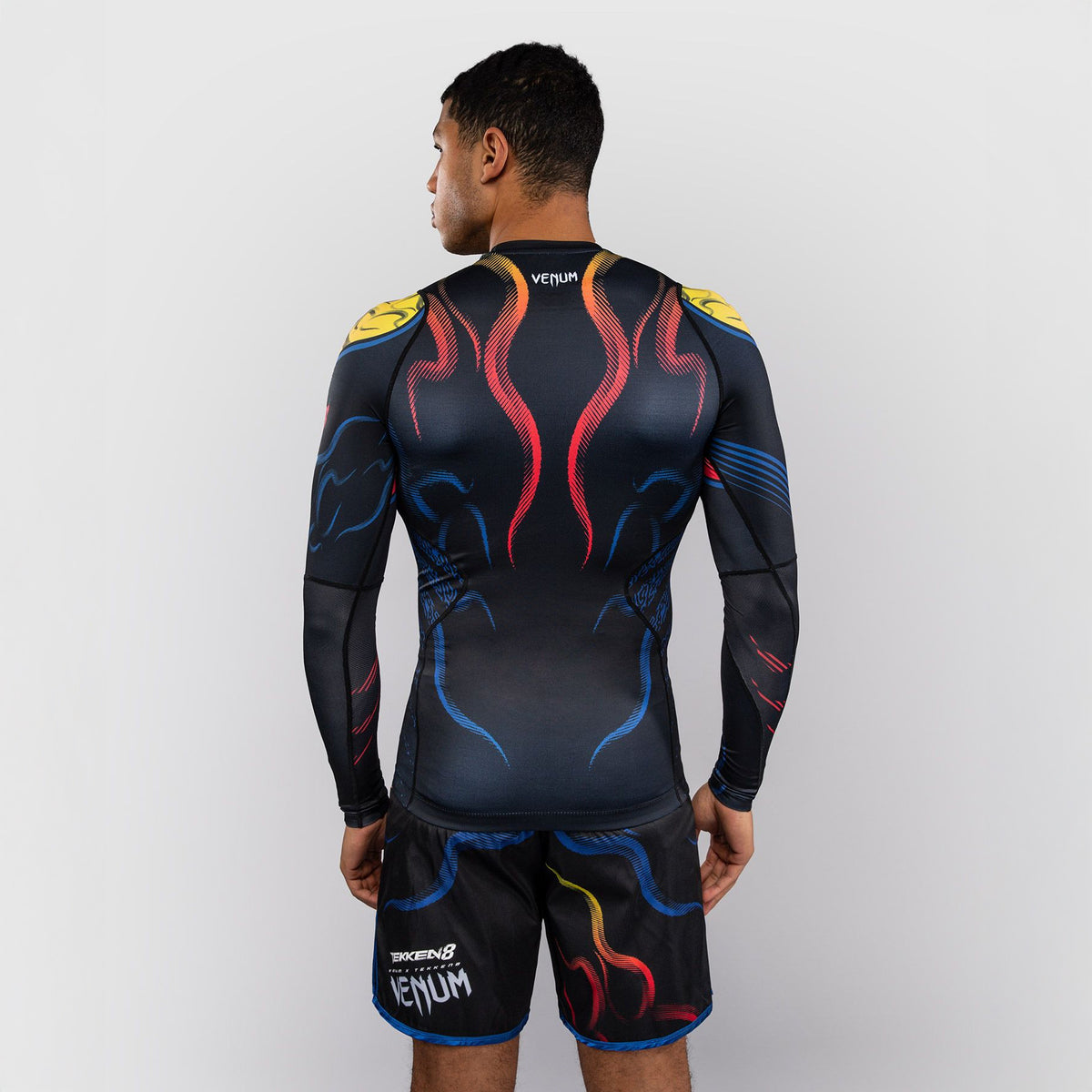 Venum x TEKKEN 8 Long Sleeve Rash Guard Yoshimitsu Black/Orange - The Fight Club