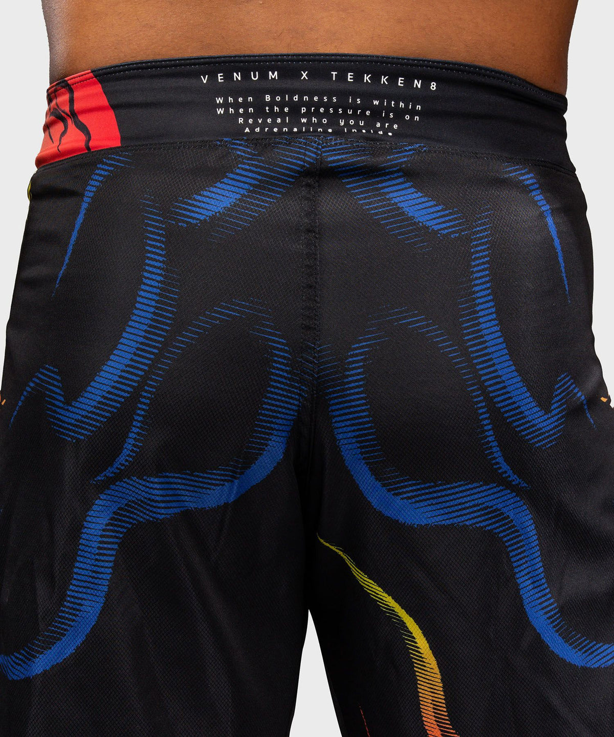 Venum x TEKKEN 8 Fight Shorts Yoshimitsu Black/Orange - The Fight Club