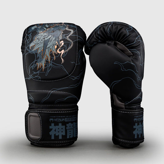 Venum Thunder Dragon Boxing Gloves Black/Grey/Copper - The Fight Club
