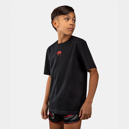 Venum Attack Kids Cotton T–Shirt Black/Red - The Fight Club