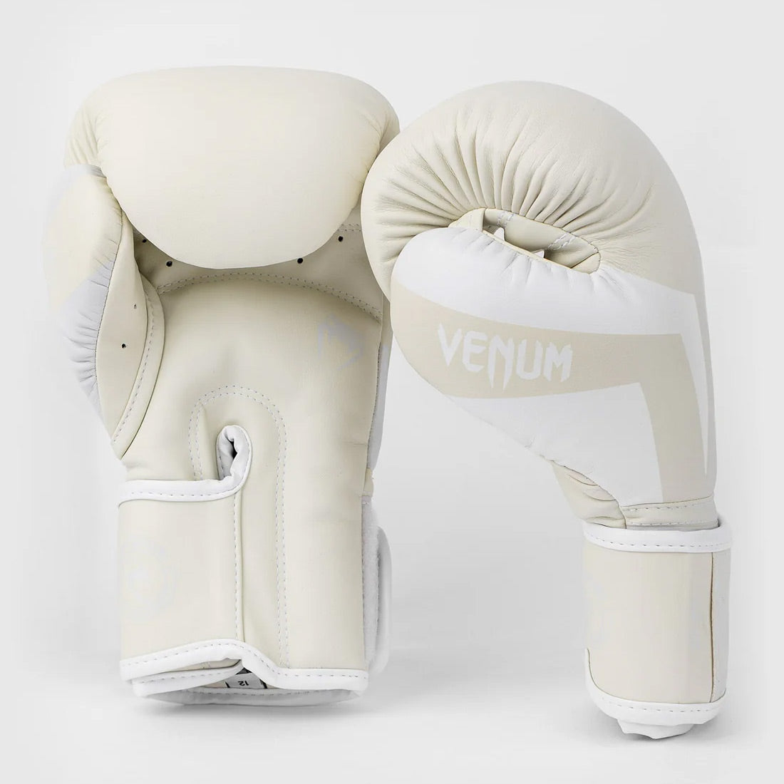 Venum Elite Boxing Gloves White/Ivory - The Fight Club