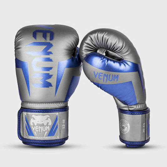 Venum Elite Boxing Gloves Grey Special Edition - The Fight Club