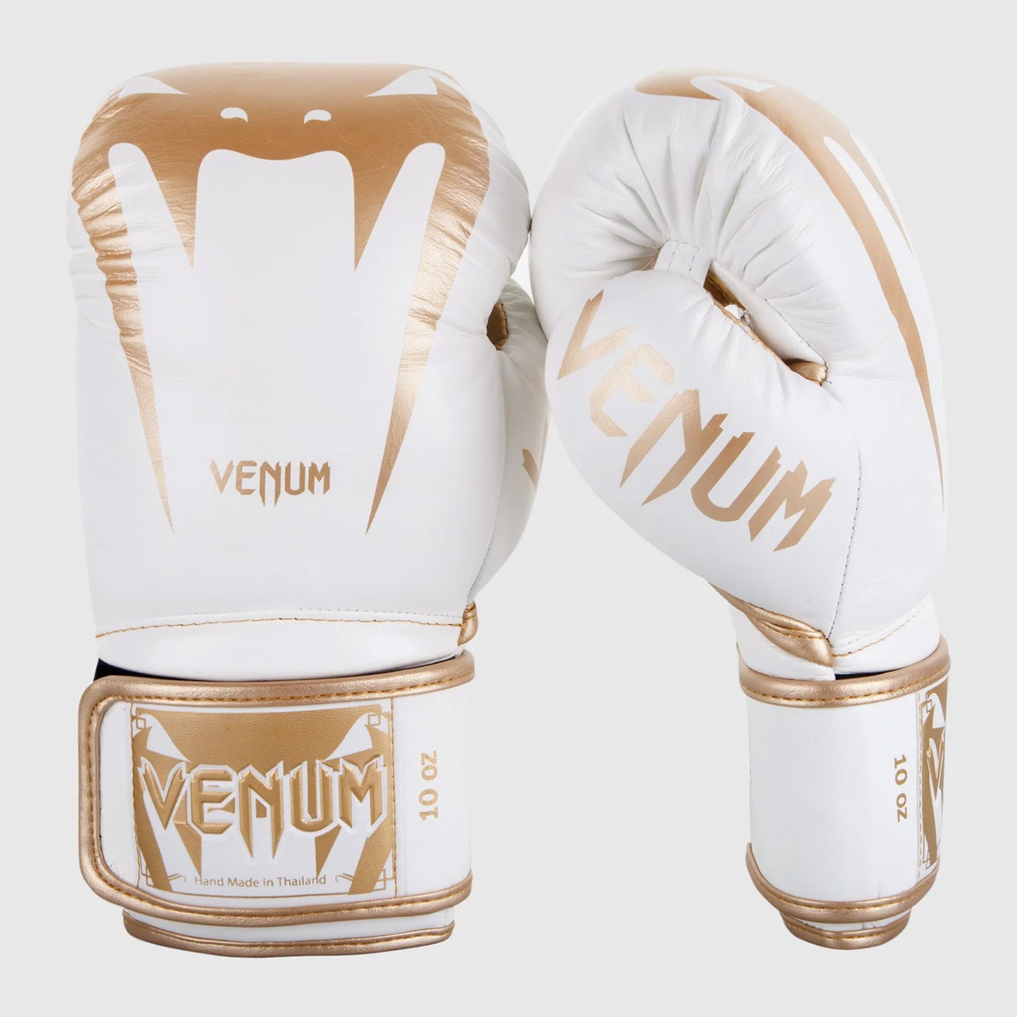 Venum Giant 3.0 Boxing Gloves Nappa Leather White/Gold - The Fight Club