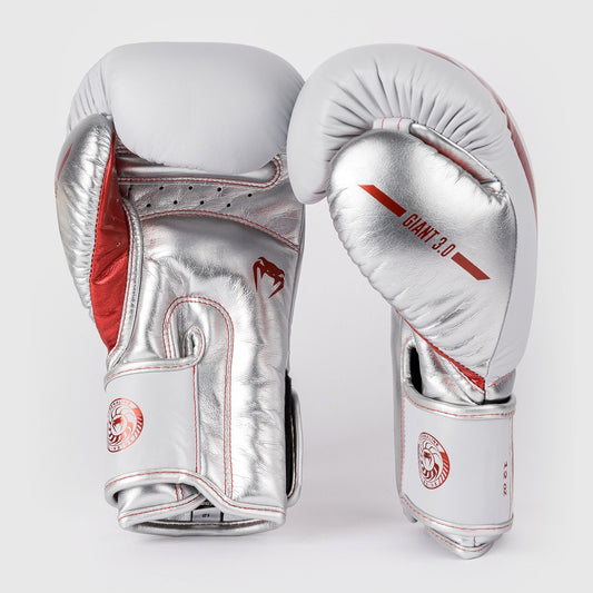 Venum Giant 3.0 Boxing gloves Red/Silver Special Edition - The Fight Club