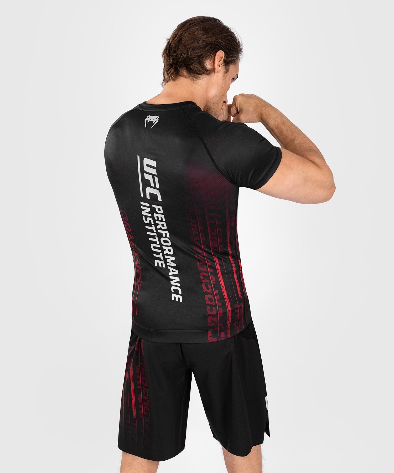 Venum UFC Performance Institute 2.0 Men's Rash Guard- Black/Red - The Fight Club