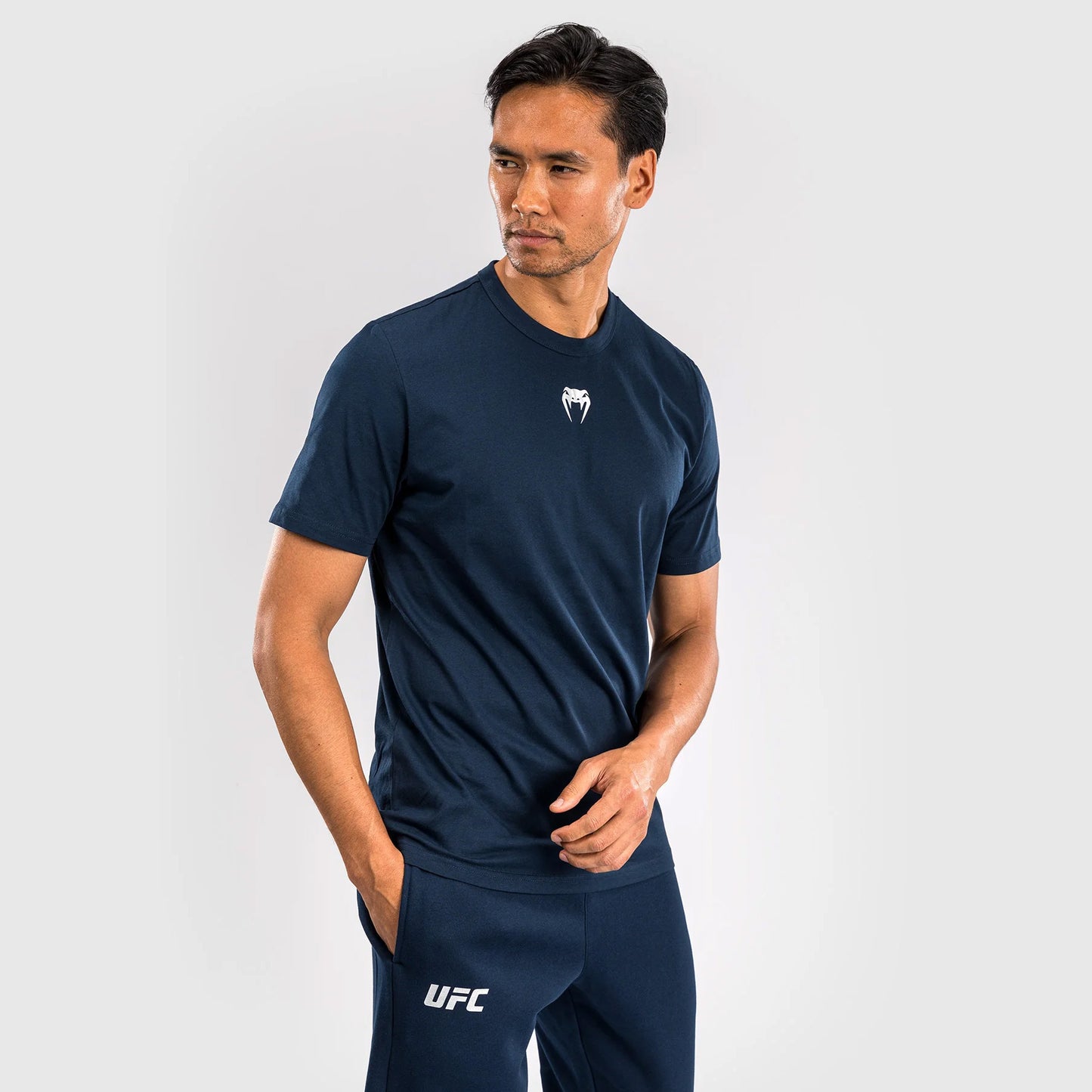 Venum UFC Fusion Fight Week Men's Short Sleeve T-Shirt Solid Oceanic Blue - The Fight Club