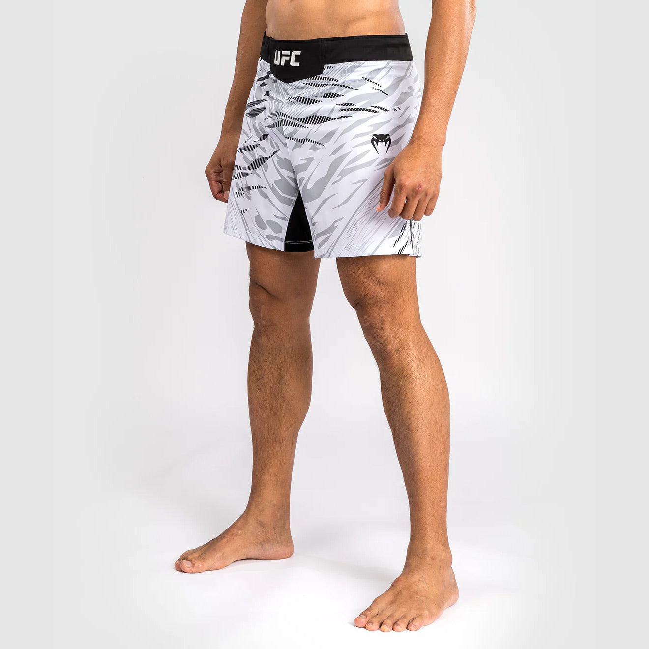 Venum UFC Fusion Authentic Fight Night Men's Fight Short - Short Fit - White - The Fight Club
