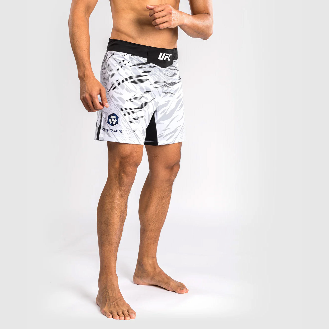 Venum UFC Fusion Authentic Fight Night Men's Fight Short - Short Fit - White - The Fight Club