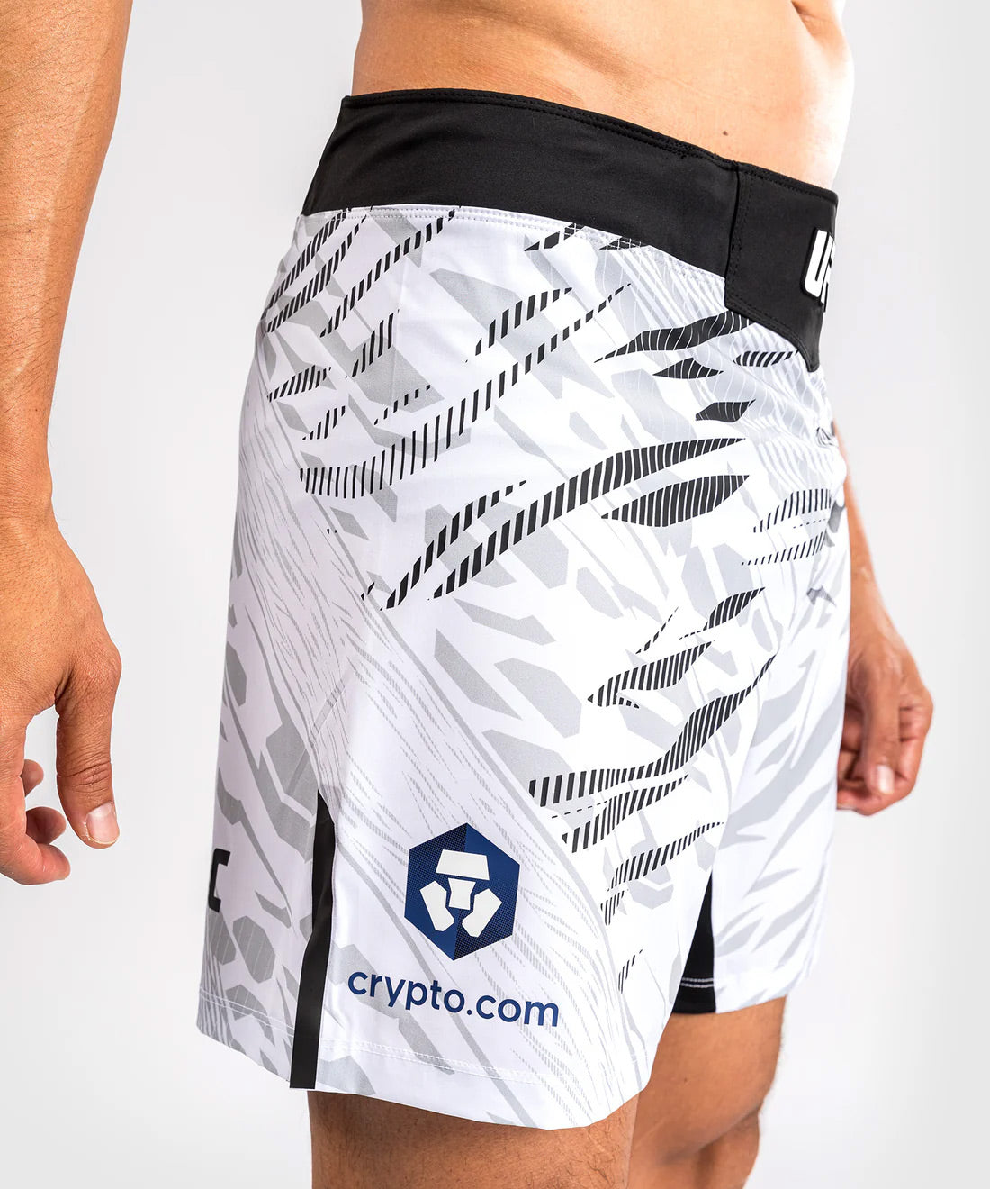 Venum UFC Fusion Authentic Fight Night Men's Fight Short - Short Fit - White - The Fight Club