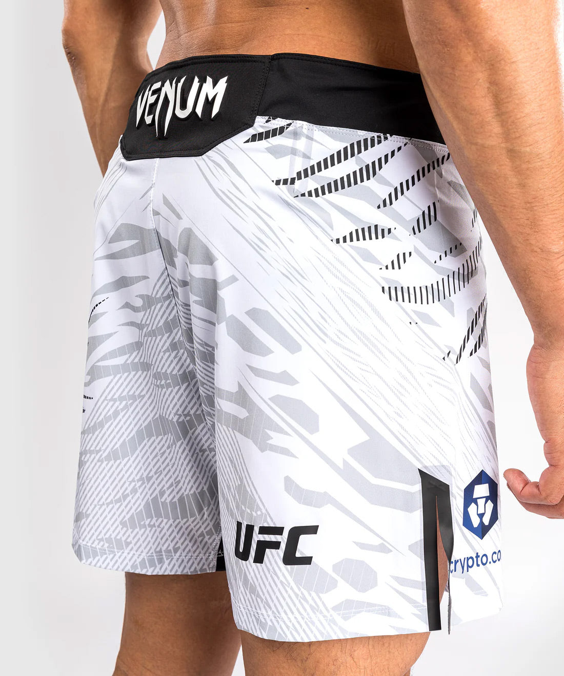 Venum UFC Fusion Authentic Fight Night Men's Fight Short - Short Fit - White - The Fight Club