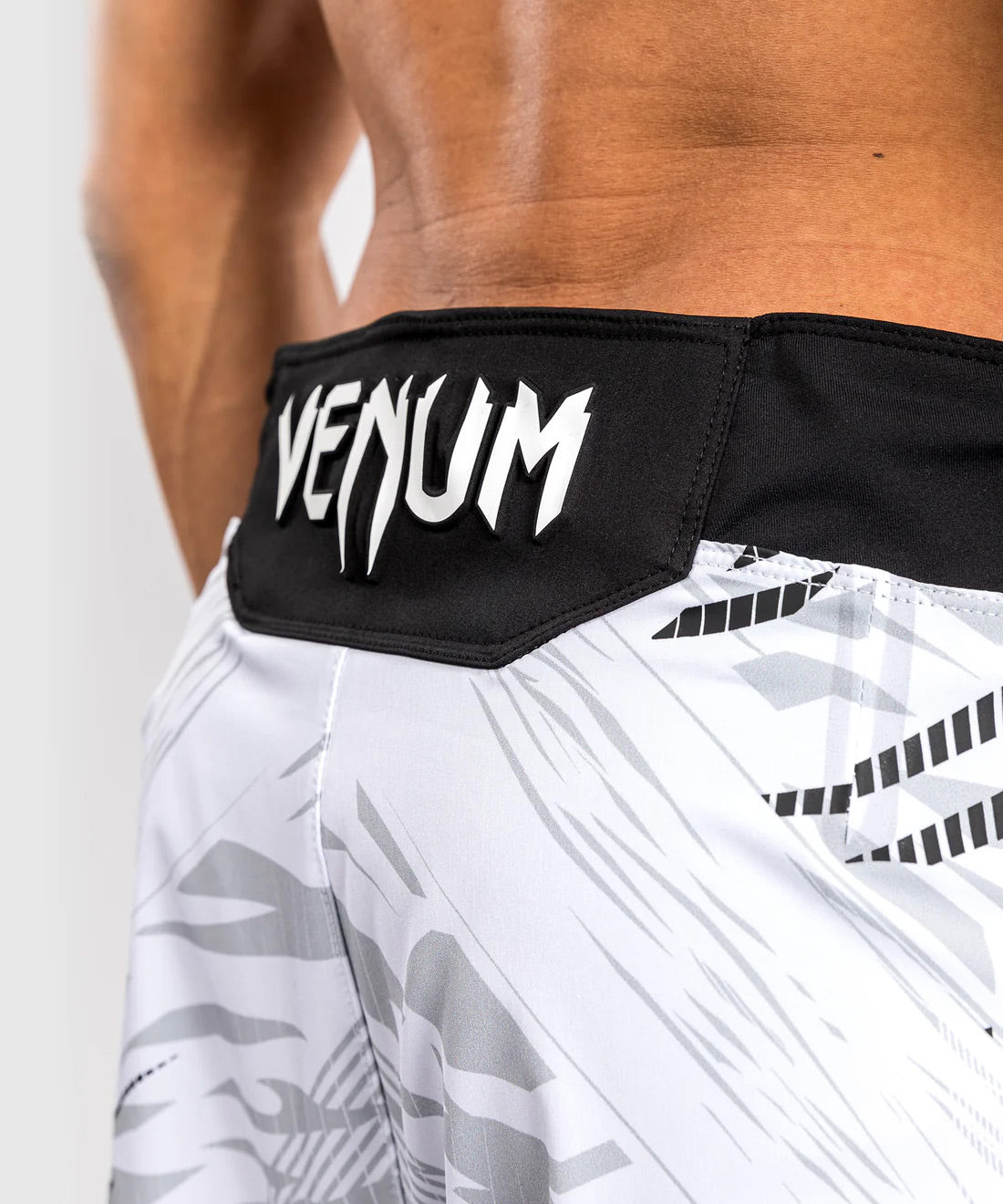 Venum UFC Fusion Authentic Fight Night Men's Fight Short - Short Fit - White - The Fight Club