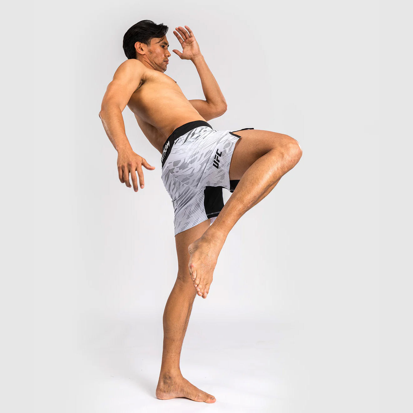 Venum UFC Fusion Authentic Fight Night Men's Fight Short - Short Fit - White - The Fight Club