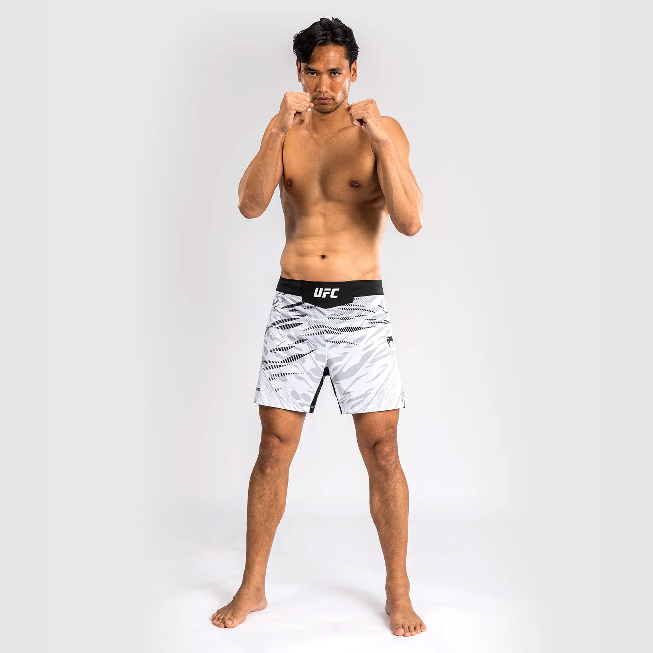 Venum UFC Fusion Authentic Fight Night Men's Fight Short - Short Fit - White - The Fight Club