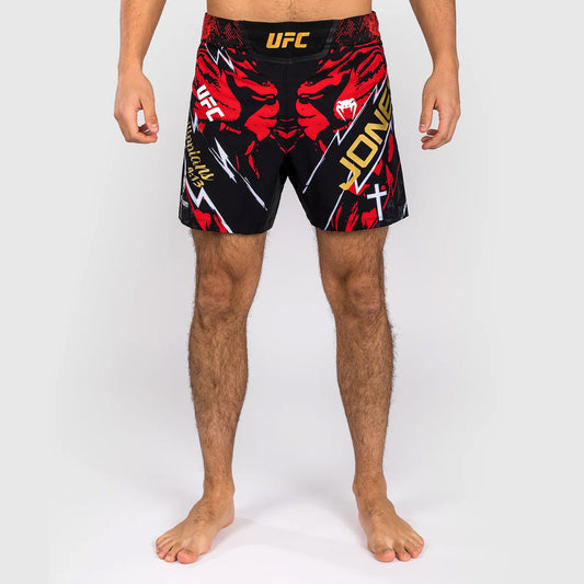 Venum UFC Unrivaled Jon Jones Men’s Short Fit Fight Shorts Red - The Fight Club