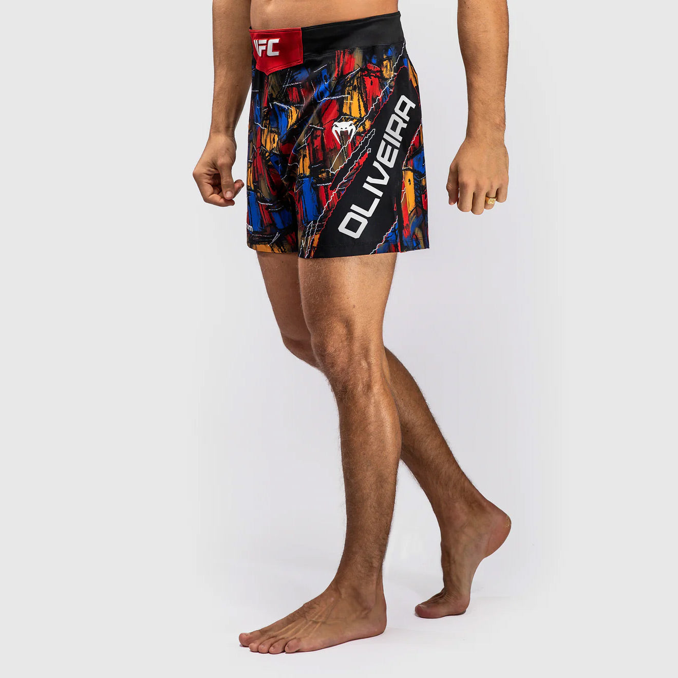 Venum UFC Unrivaled Charles Oliveira Fight Shorts Red - The Fight Club