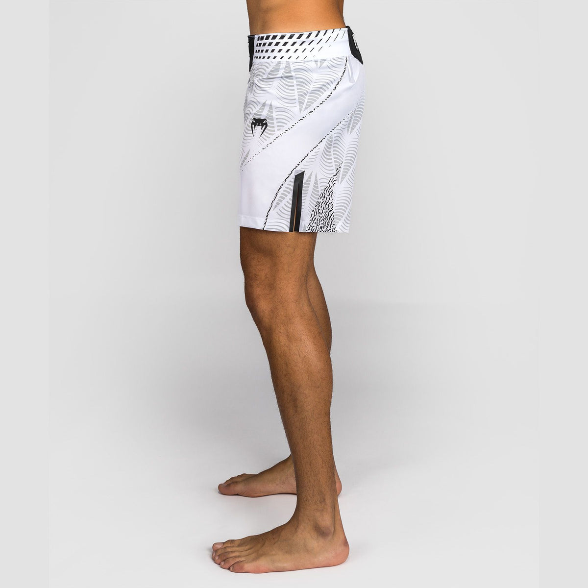 Venum Men's UFC Zenith White Authentic Fight Night Short Fit Fight Shorts - The Fight Club