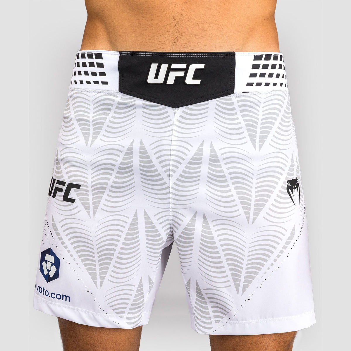 Venum Men's UFC Zenith White Authentic Fight Night Short Fit Fight Shorts - The Fight Club