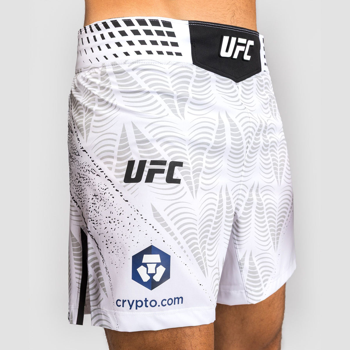 Venum Men's UFC Zenith White Authentic Fight Night Short Fit Fight Shorts - The Fight Club