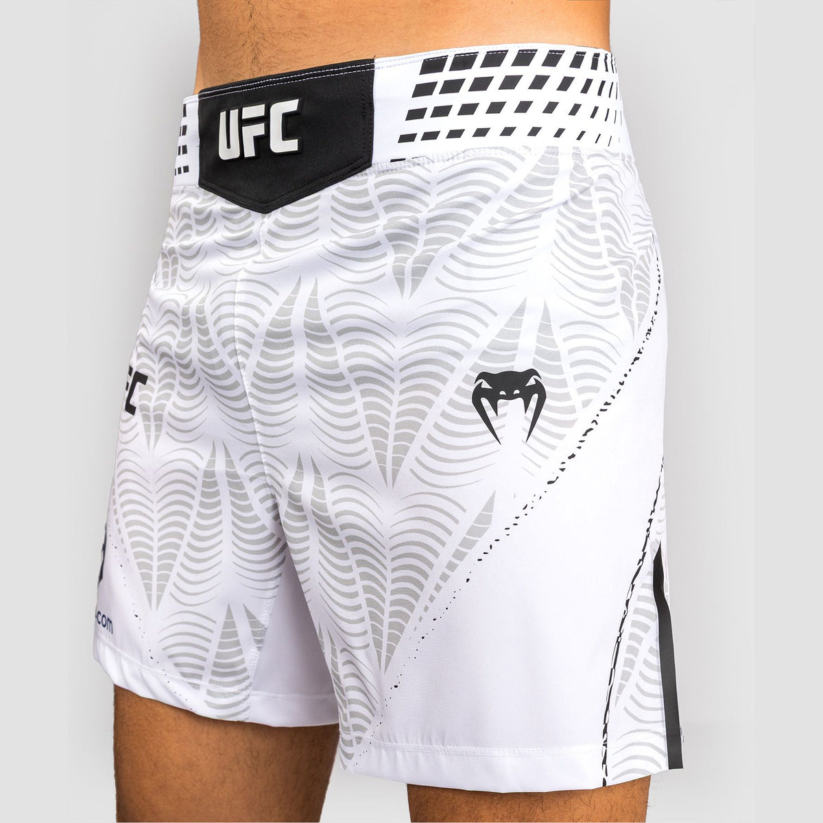 Venum Men's UFC Zenith White Authentic Fight Night Short Fit Fight Shorts - The Fight Club