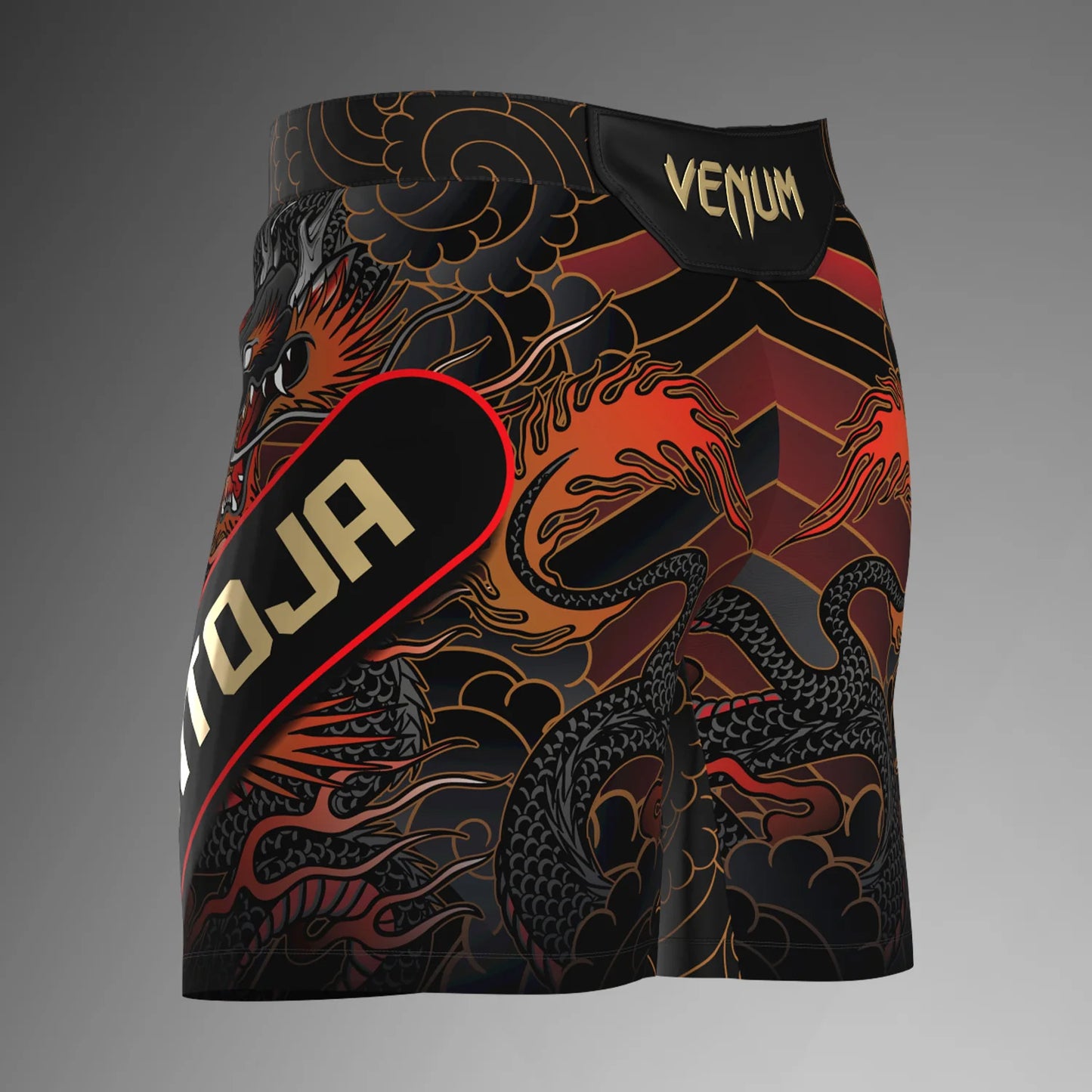 Venum UFC Unrivaled Alexandre Pantoja Short Fit Fight Shorts Red - The Fight Club