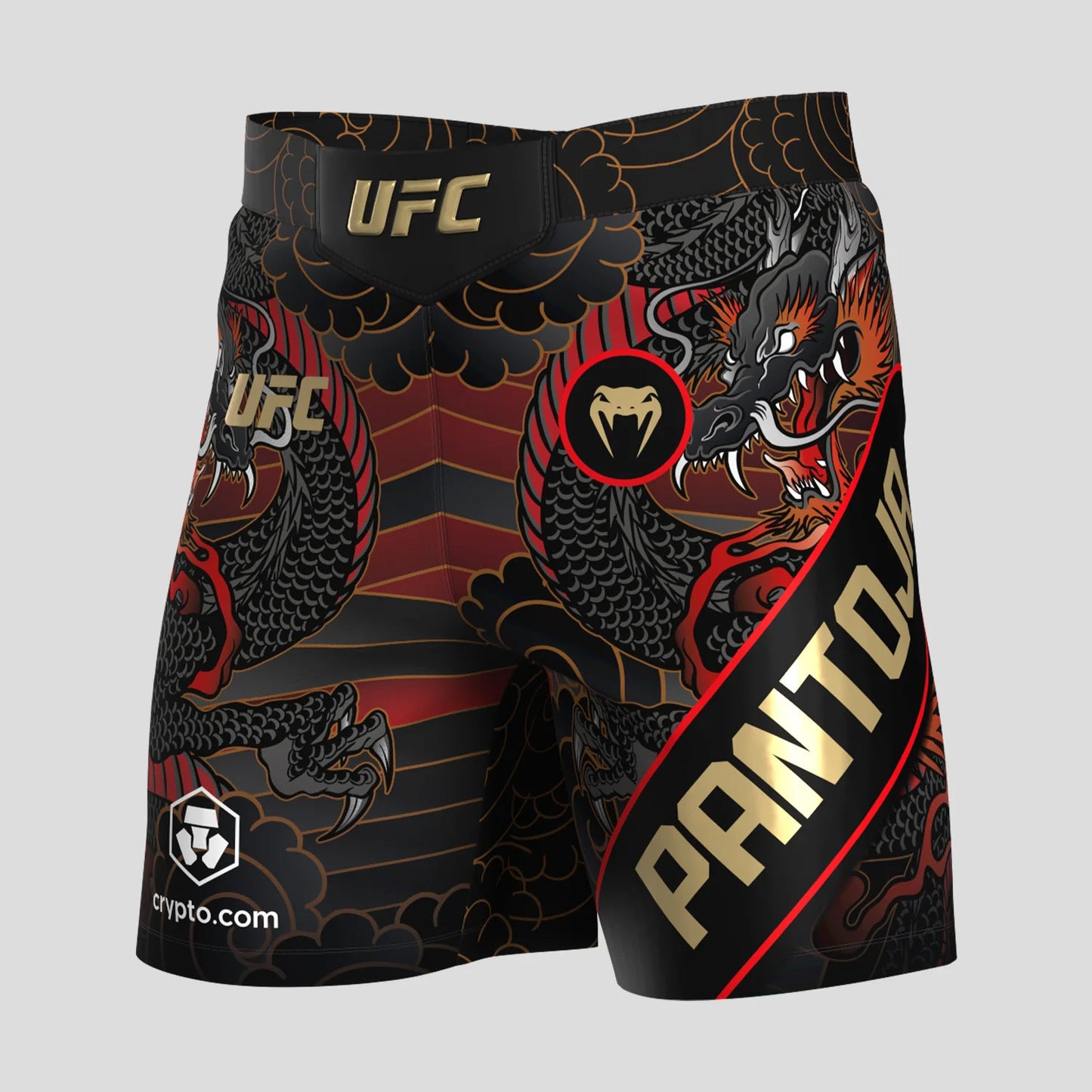 Venum UFC Unrivaled Alexandre Pantoja Short Fit Fight Shorts Red - The Fight Club
