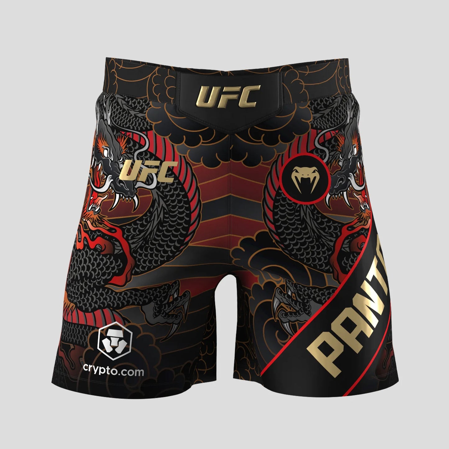 Venum UFC Unrivaled Alexandre Pantoja Short Fit Fight Shorts Red - The Fight Club
