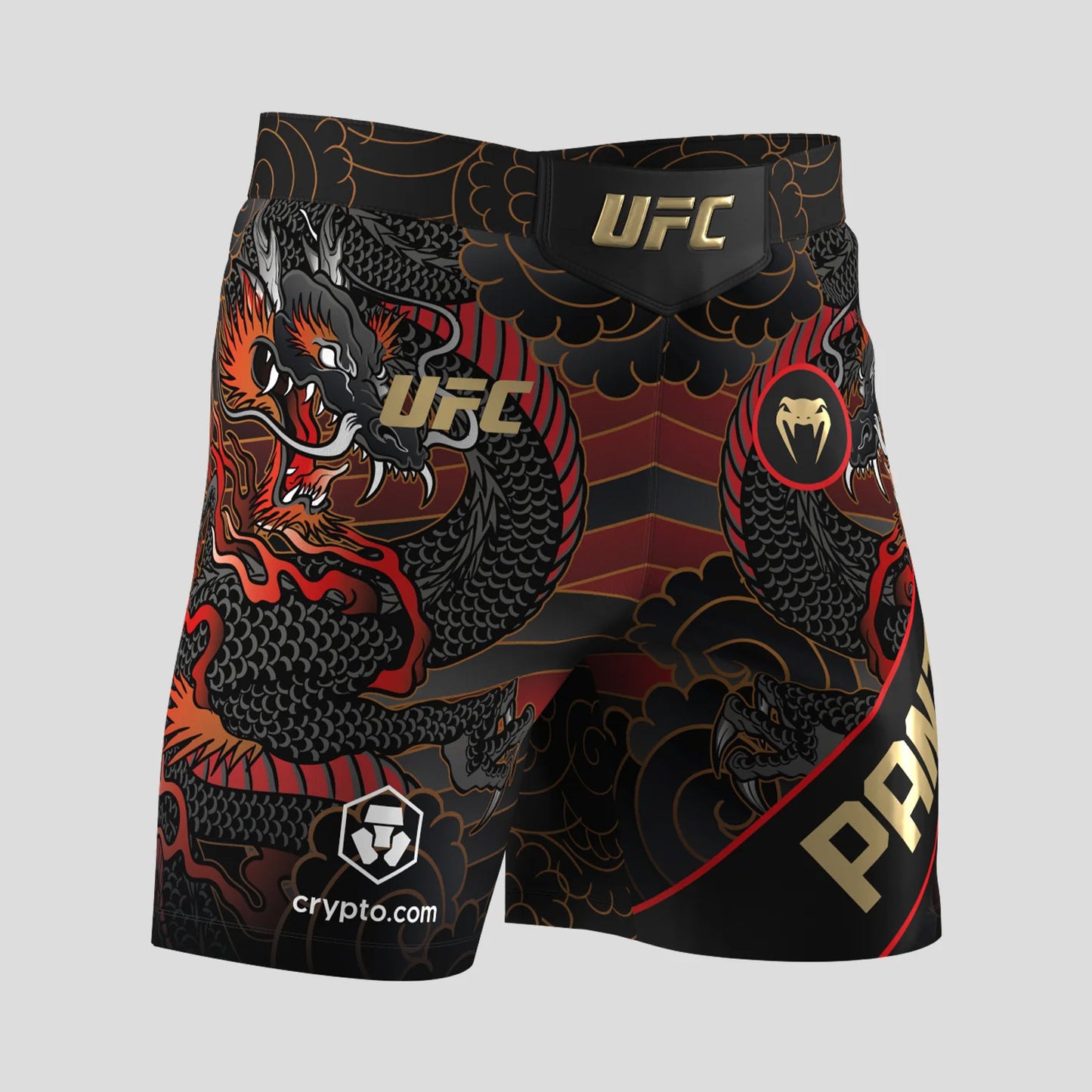 Venum UFC Unrivaled Alexandre Pantoja Short Fit Fight Shorts Red - The Fight Club