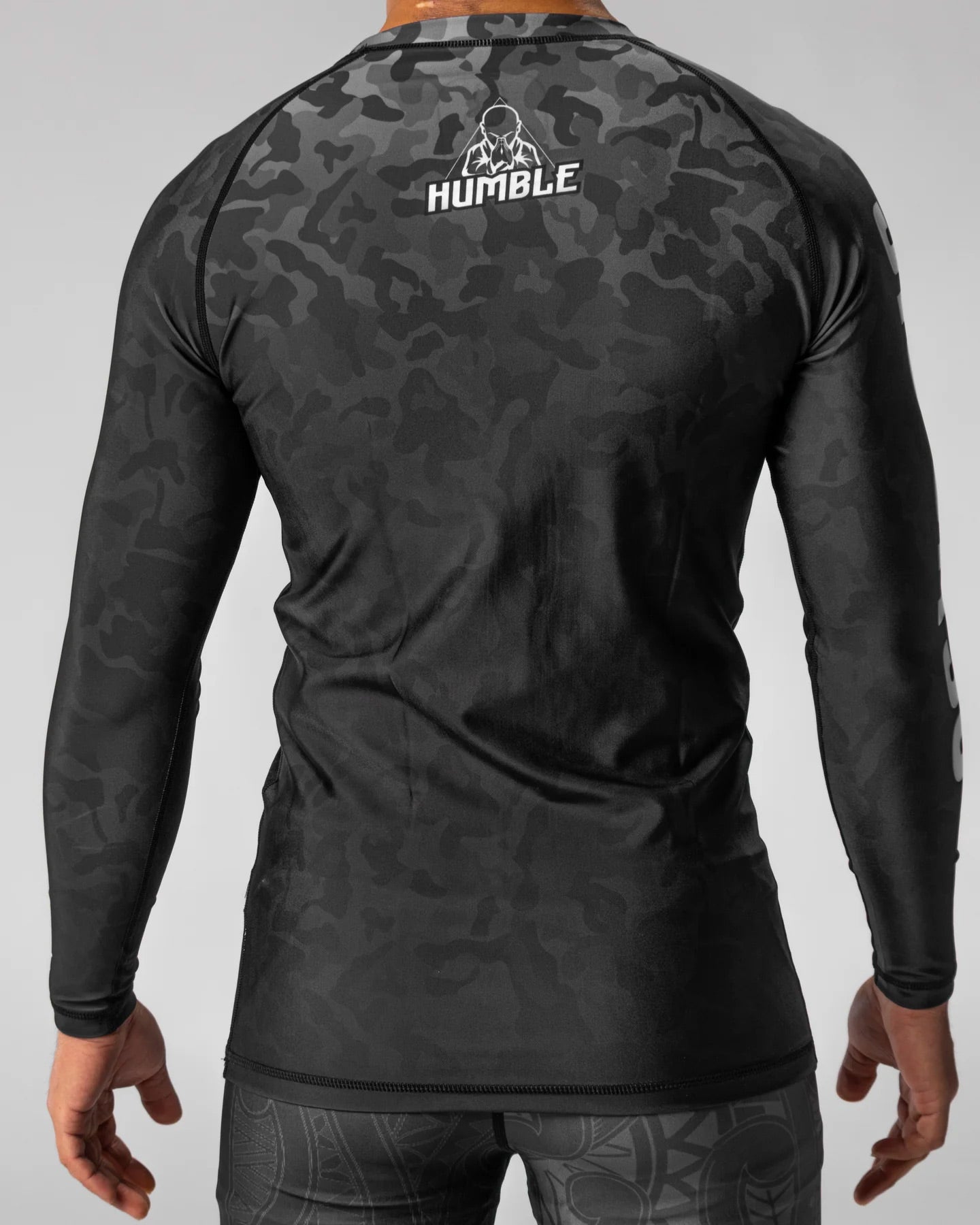 Humble Black Camo Rash Guard Long Sleeve - The Fight Club