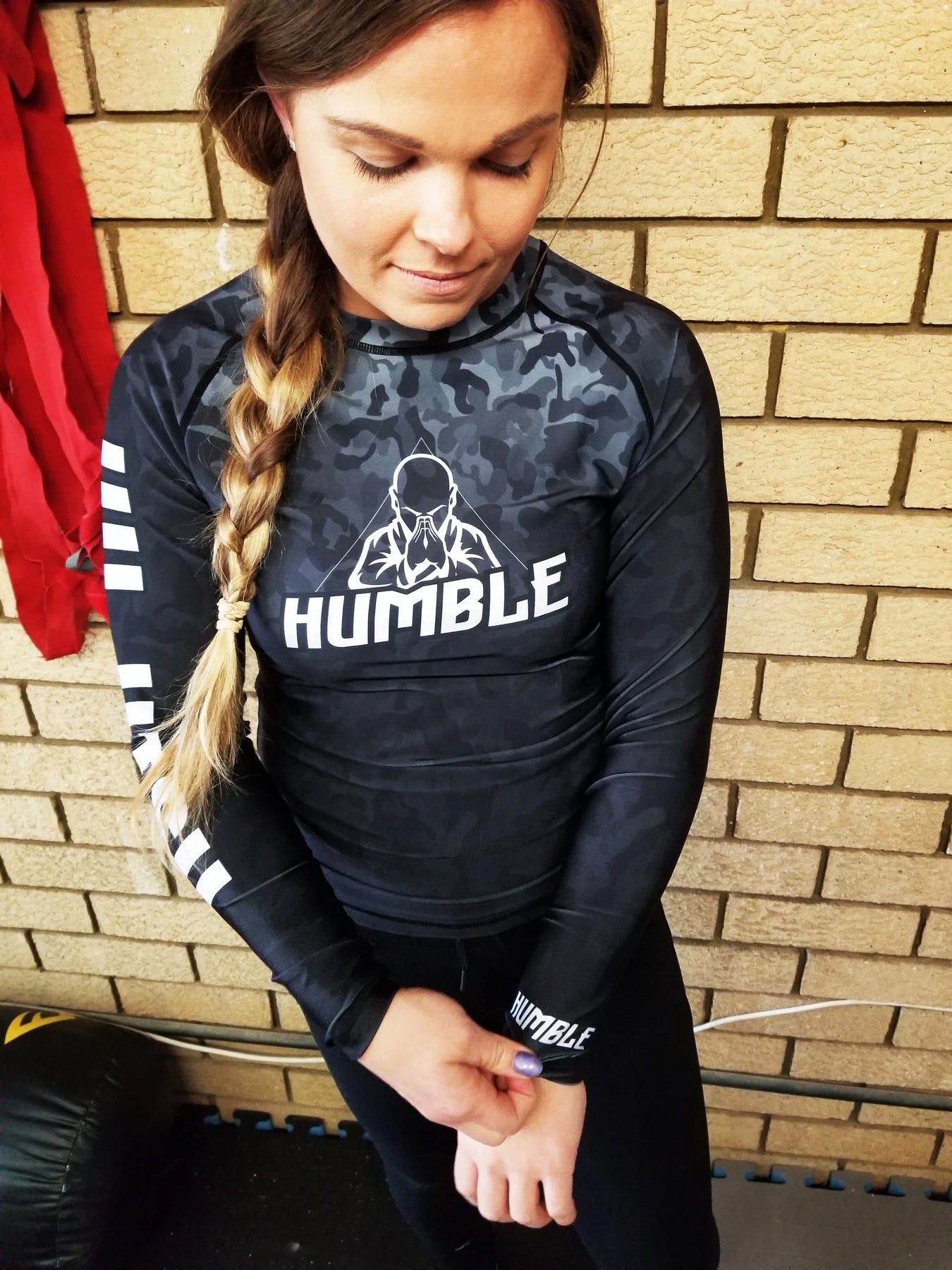 Humble Black Camo Rash Guard Long Sleeve - The Fight Club