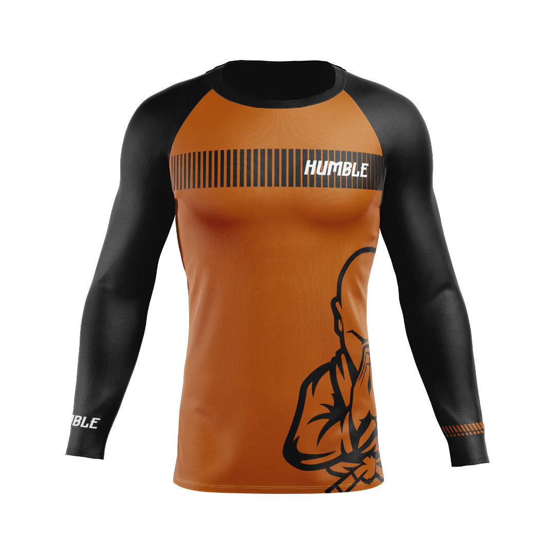 Humble Ranked Rash Guard Long Sleeve Brown - The Fight Club