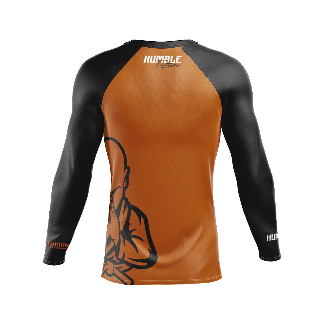 Humble Ranked Rash Guard Long Sleeve Brown - The Fight Club