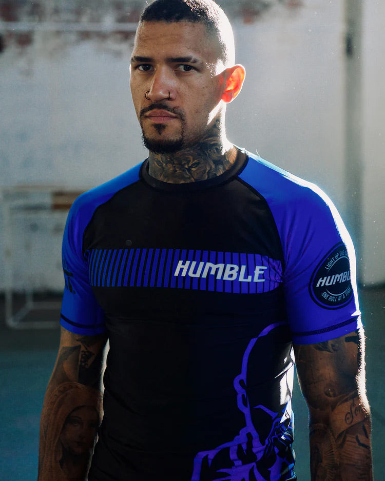 Humble Ranked Rash Guard Blue - The Fight Club