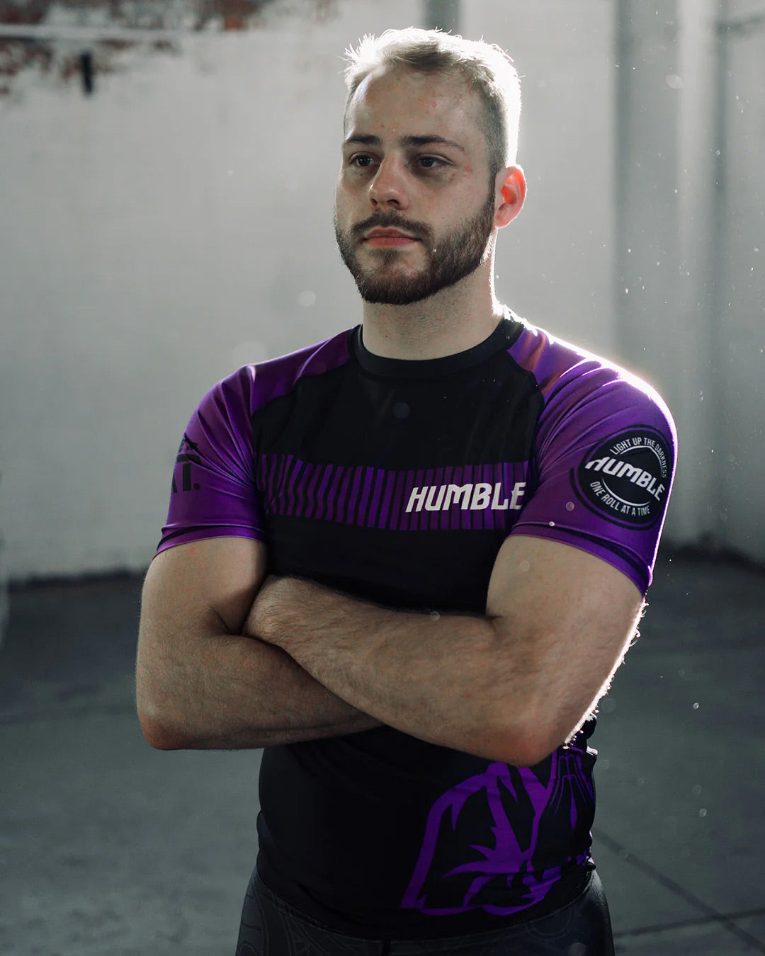 Humble Ranked Rash Guard Purple - The Fight Club