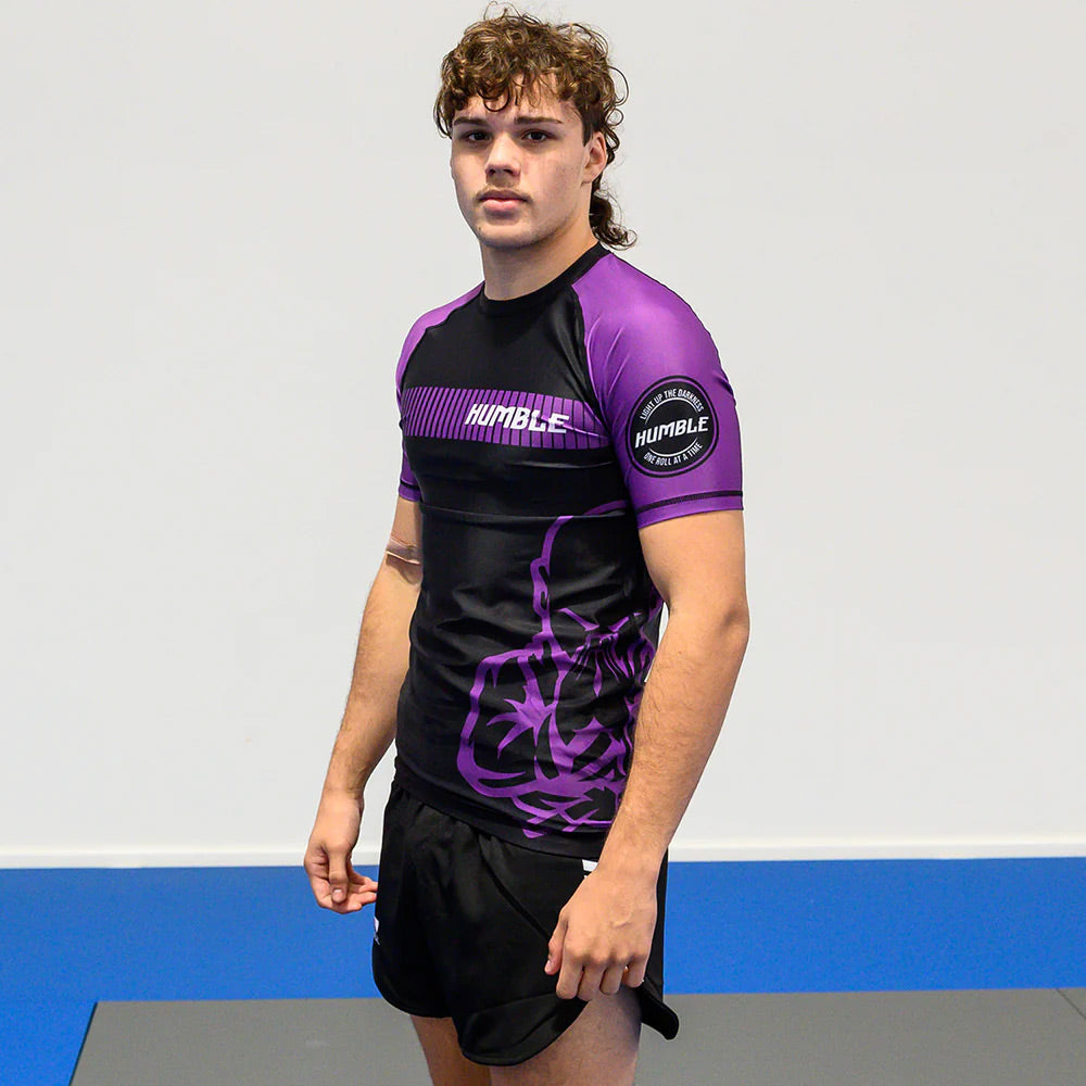 Humble Ranked Rash Guard Purple - The Fight Club
