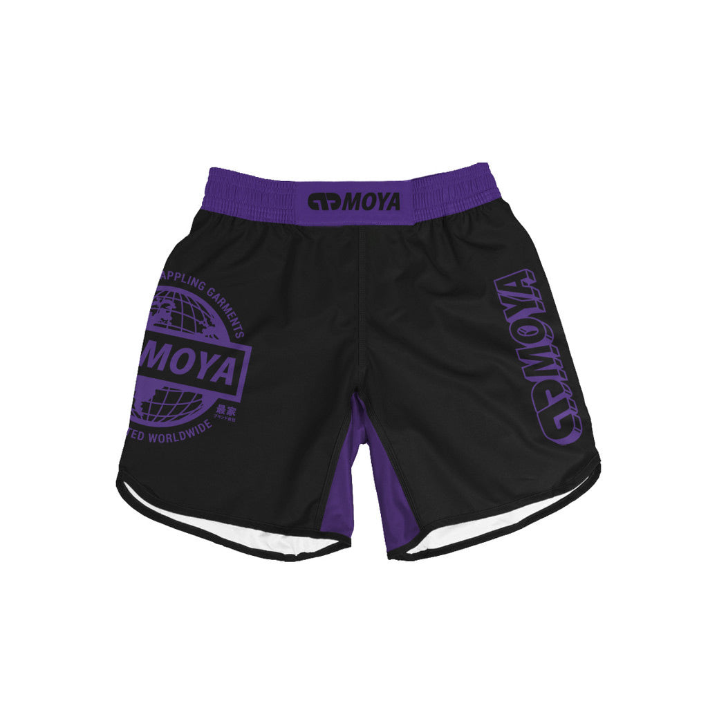 Moya Ranked Training Shorts Purple - The Fight Club