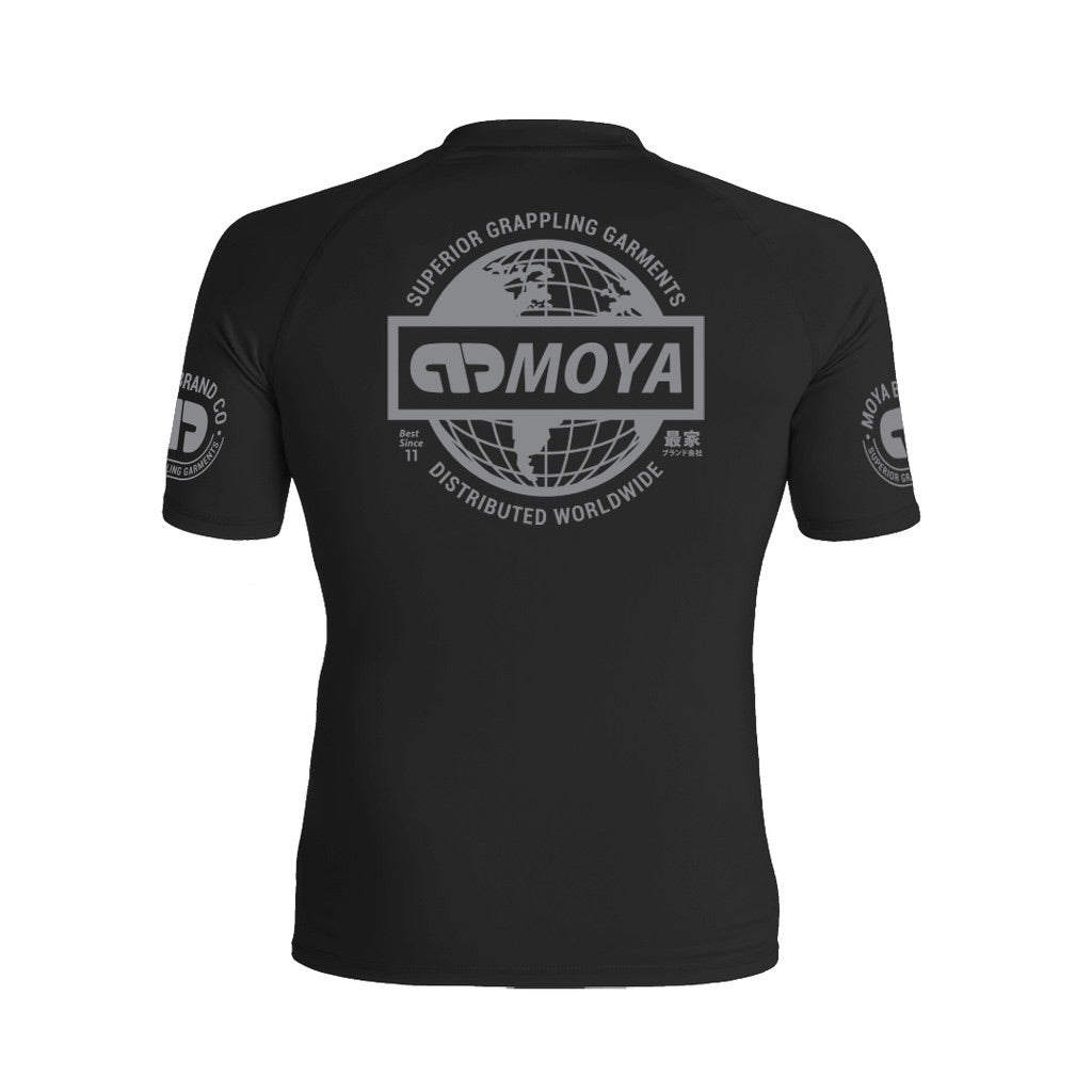 Moya Ranked Short Sleeve Rash Guard Black - The Fight Club