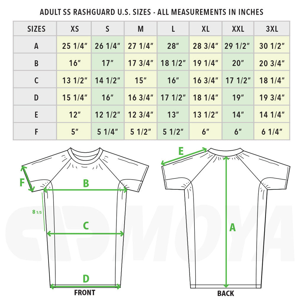 Moya Ranked Short Sleeve Rash Guard Black