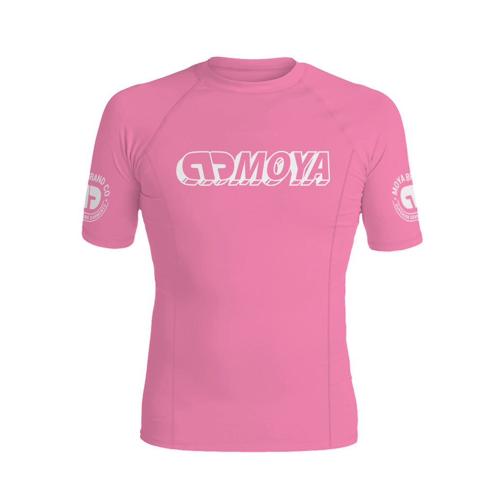 Moya Short Sleeve Rash Guard Pink - The Fight Club