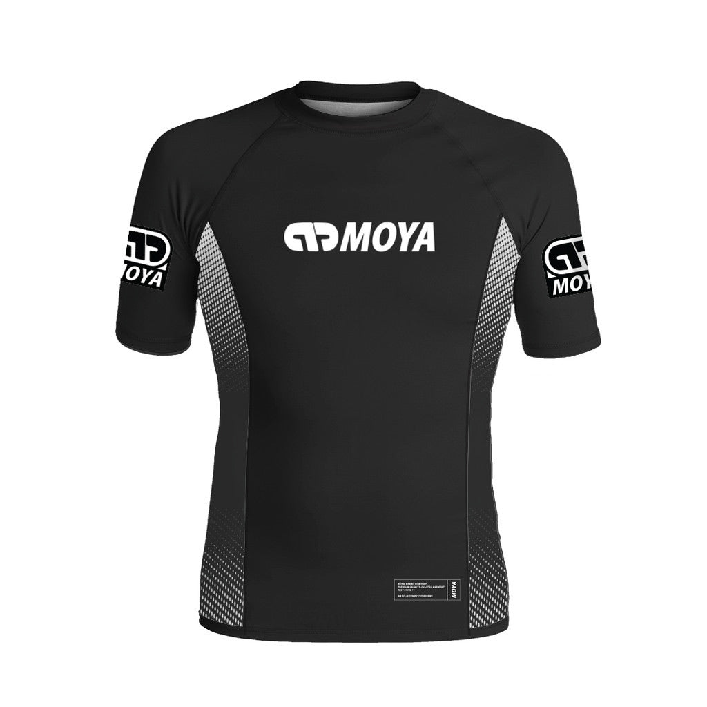 Moya Ranked Short Sleeve Rash Guard Black - The Fight Club