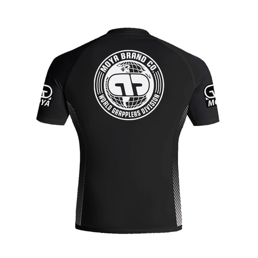 Moya Ranked Short Sleeve Rash Guard Black - The Fight Club