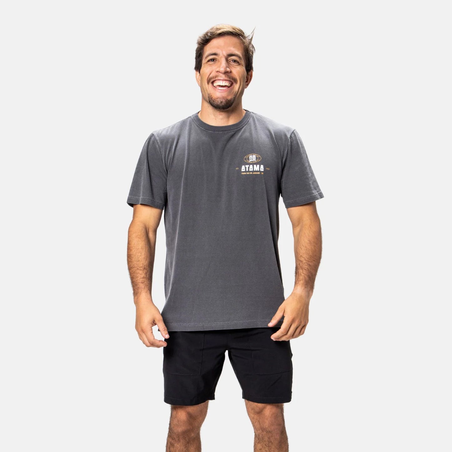Atama Worldwide T-Shirt Charcoal - The Fight Club