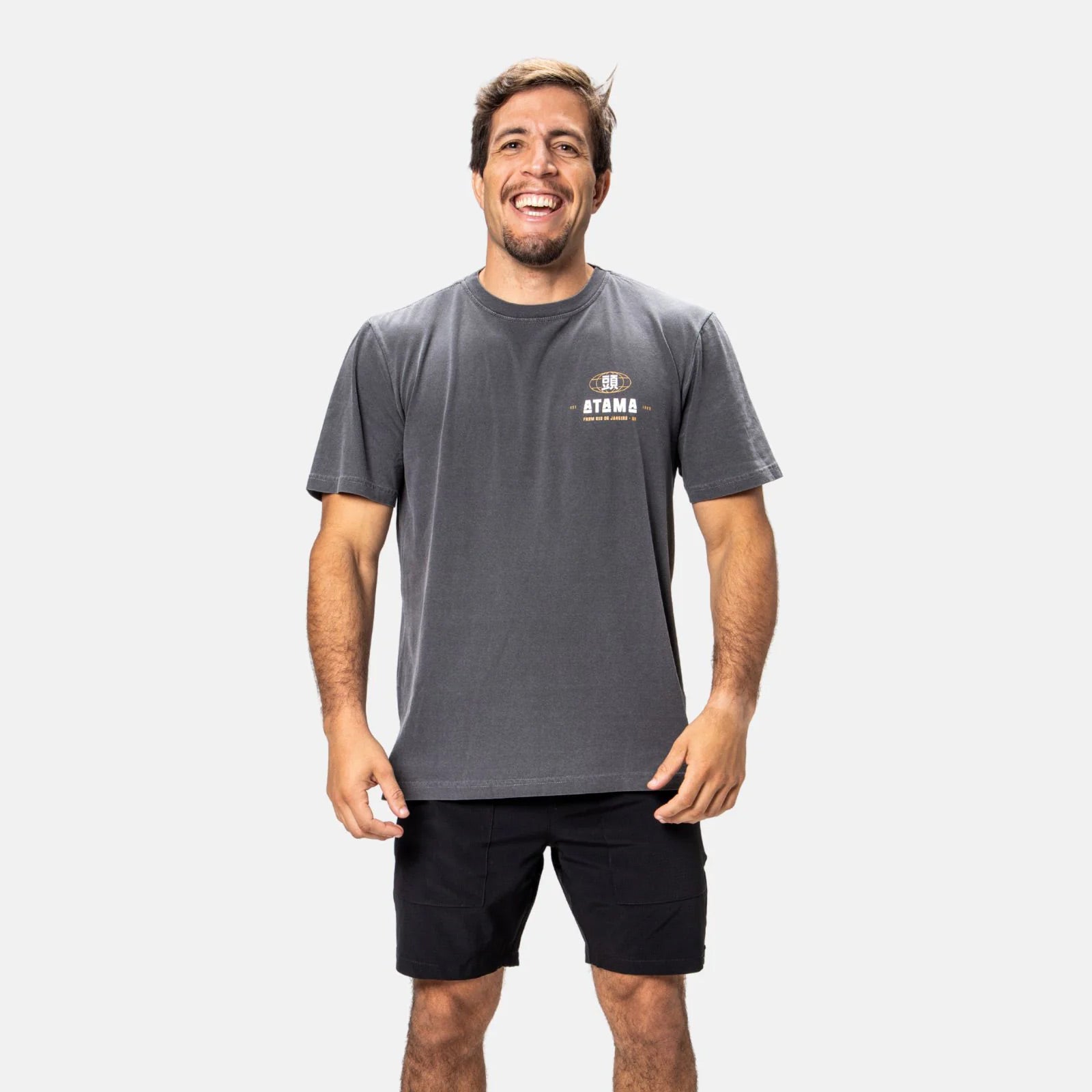 Atama Worldwide T-Shirt Charcoal - The Fight Club